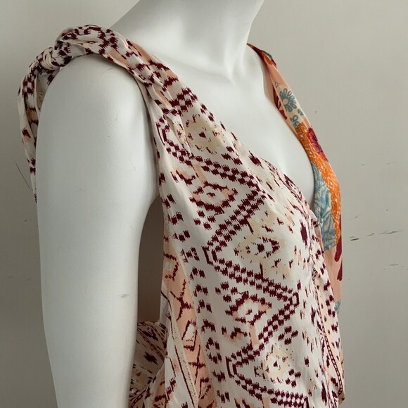 Free People Tied To You Cinch Waist Tank Top In Tropical Combo XS - Picture 11 of 11